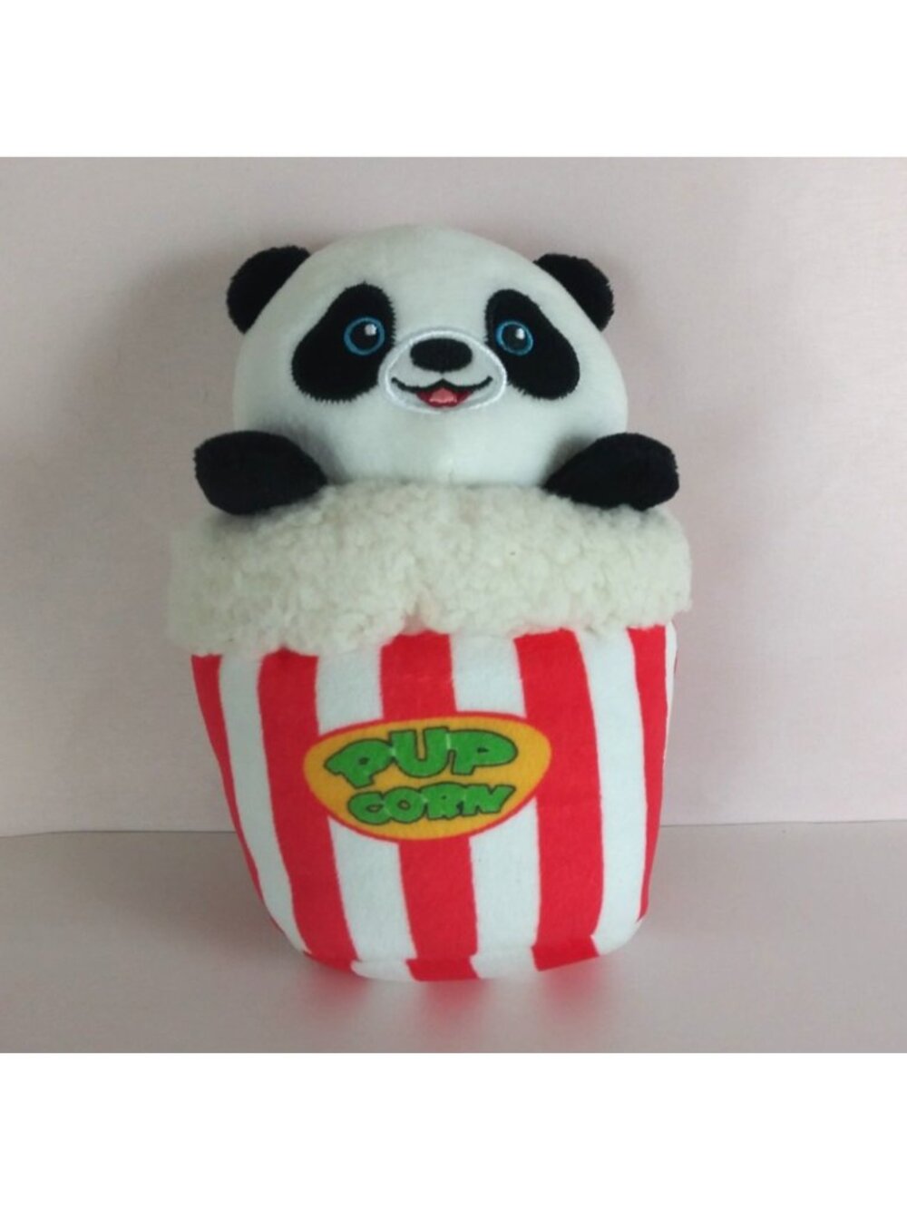 Peek-A-Boo Pup Corn Pets Panda Bear Soft 8" Plush